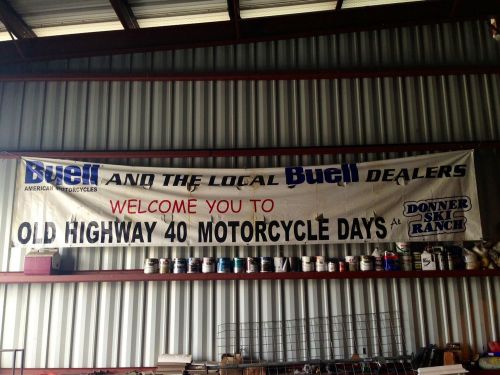 Buell old highway 40 motorcycle days banner - donner ski ranch