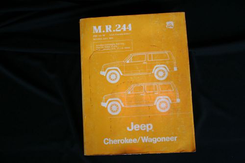 1984 1985 jeep cherokee original factory service shop repair manual