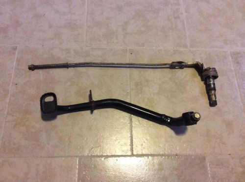 Suzuki lt160 rear brake lever pedal pivot assembly quad runner lt-f160 oem 1991
