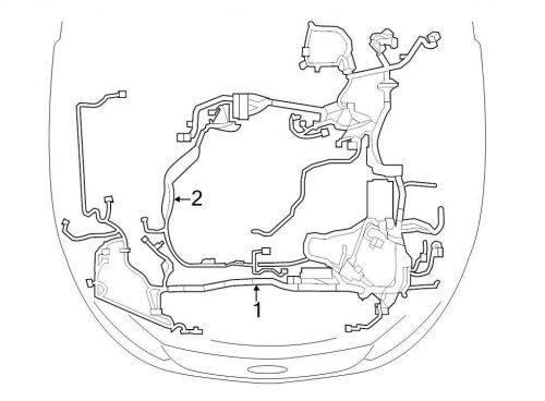 Ford oem engine wiring harness bh6z14290db image 1