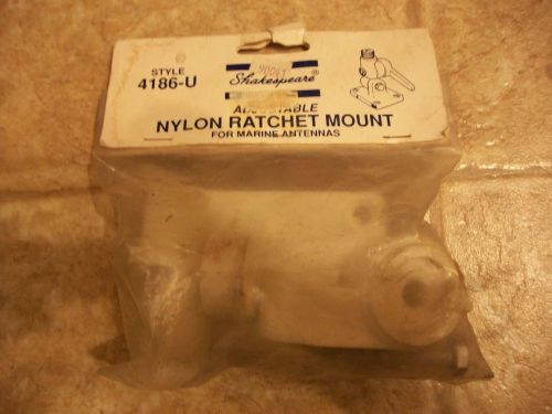 Adjustable nylon ratchet mount for marine antenna shakespeare 4186-u