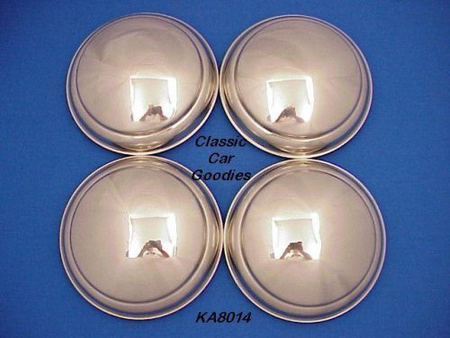 1956 ford truck hub caps (4) stainles steel. new!