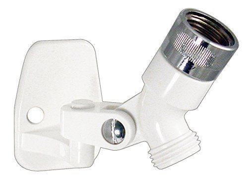 Phoenix (9-341-20) white swivel shower connector and wall bracket