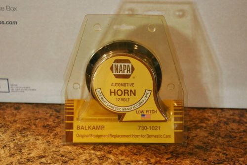 Nos napa balkamp 12v universal mount low pitch car/truck horn 730-1021