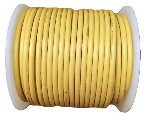 12 gauge yellow 100 ft automotive awg primary wire stranded