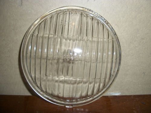 Lqqk! old guide vintage sealed clear glass fog lamp lens nos auto car 4-5/8&#034; old