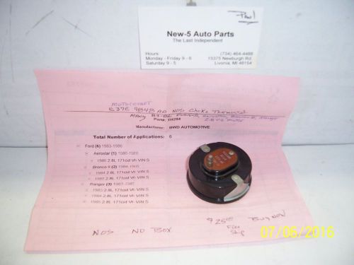Nos choke thermostat #e37e 9848aa fits 83-86 aerostar,broncoii,ranger v-6 2.8