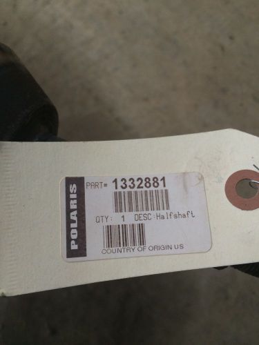 Oem front axle shaft assembly 2011 2012 polaris sportsman 400 500 800 6x6 4x4