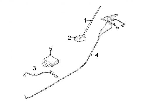 Ford oem gps antenna assembly be8z10e893a image 5