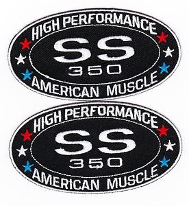 Chevy silverado ss 350 sew/iron on patch emblem badge embroidered truck