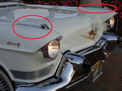 1957  cadillac eldorado biarritz seville  convertible ornament gunsights