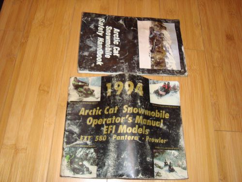 1994 arctic cat snowmobile operators manual efi models ext 580 pantera prowler