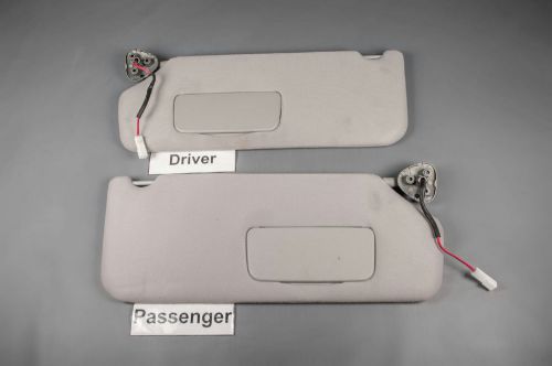 2013 toyota sienna sun visor set with covered lighted mirrors &amp; adjust bars