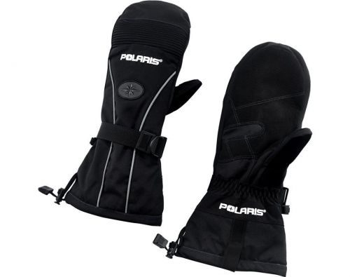 Oem polaris black snowmobile waterproof insulated tundra mittens sizes s-3xl