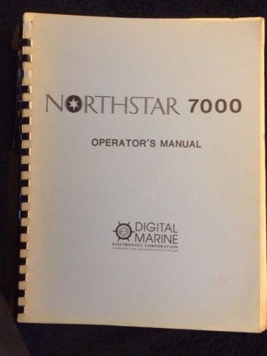 Northstar 7000 loran operators manual