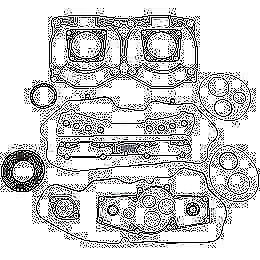 Winderosa complete engine gasket set ski doo 1000 mxz mach z sdi 05-07 711289
