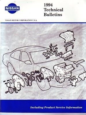 1994 nissan truck pathfinder 300zx maxima sentra service tech bulletin manual