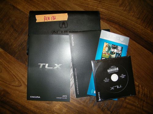 2015 acura tlx owners manual with case acu172