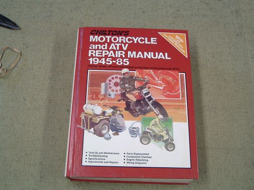 Vintage chilton&#039;s 7635 motorcycle &amp; atv repair manual 1945-1985 ( ships free )