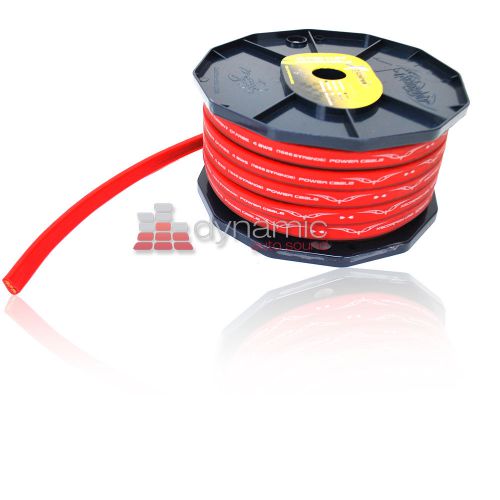 Xscorpion fp4.80r 80 ft. spool 4 gauge awg flat power/ground cable in red new
