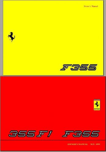 Ferrari 355 f355 gts spider owners manual's tech info
