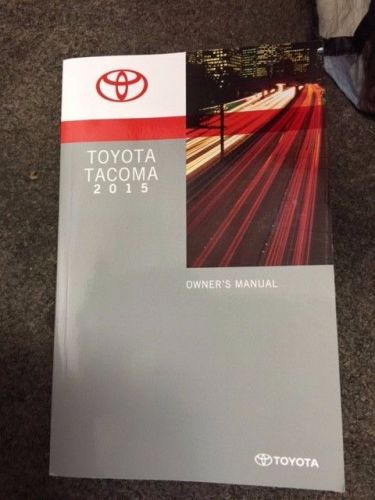 Oem 15 2015 toyota tacoma (all models) owners manual info book free s/h