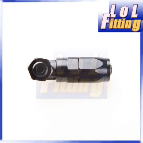 -6 an6 an -6 6an to 1/8" npt 90 degree swivel hose end fitting adaptor black