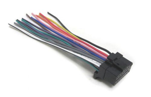 Car stereo wiring harness fits pioneer mex-1hd, mex-5hd, xav-7w, mdx-800rec s16c
