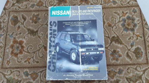 Nissan pick-ups and pathfinder 1989-95 repair manual chilton&#039;s (8145) 52502