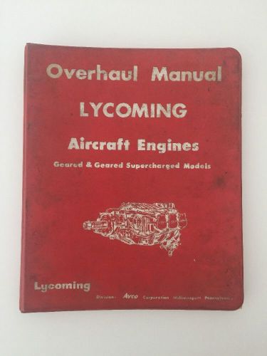 Vintage overhaul manual lycoming aircraft engines + prestolite alternator info