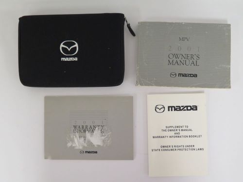 2001 mazda mpv owners manual book