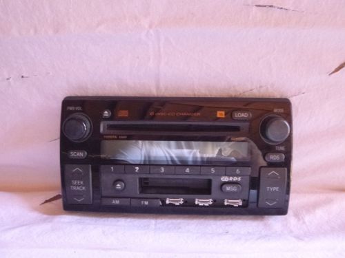 02-04 toyota camry jbl radio 6 cd cassette face a56820 g62163