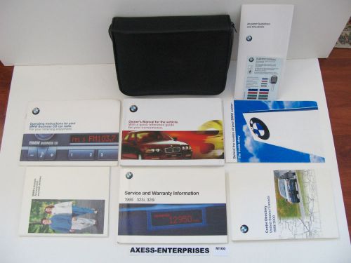 99 1999 bmw 3-series e36 323 328 i 323i 328i sedan owners manuals books set m100