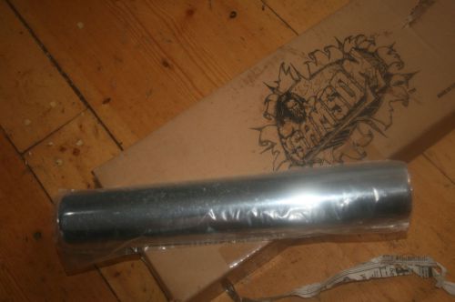 Harley davidson handle bars chrome heat sheild 12&#034; l 1 3/4 dia pipe