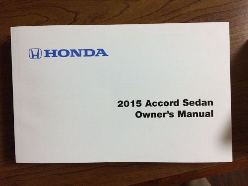 2015 honda accord sedan owners manual