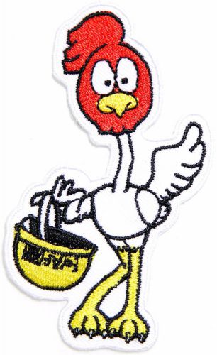 Road stroller cockle doodle doo car race racing patch iron on sign badge logo