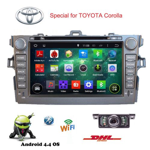Android 4.4 3g wifi 7" 2 din car radio stereo dvd player gps navigation+camera