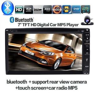 7&#039;&#039; hd touch screen bluetooth car stereo radio player 2 din handsfree usb/aux/tf