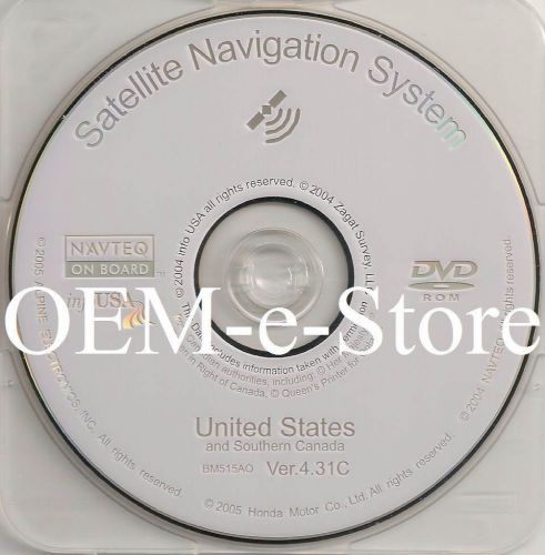 2005 2006 2007 honda odyssey pilot ridgeline gps navigation dvd map u.s canada