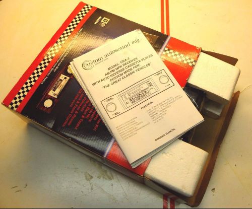 1968 -76 corvette custom auto sound radio vintage am/fm cassette 64 watts nos