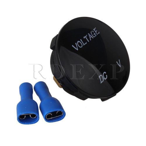 Waterproof dc12-24v arc top blueled display digital voltmeter