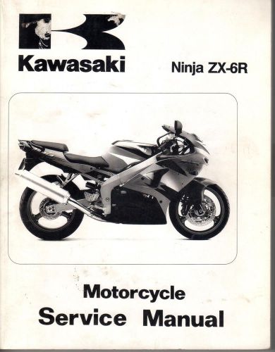 1998-1999 kawasaki motorcycle ninja zx-6r service manual p/n 99924-1226-02 (540)