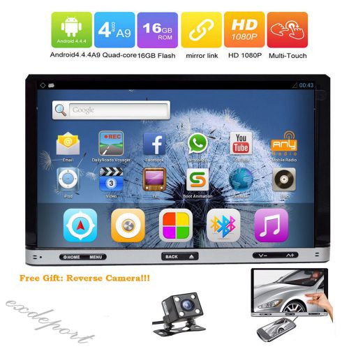 Quad core android 4.4 universal 2din double din car stereo dvd gps navi wifi 16g