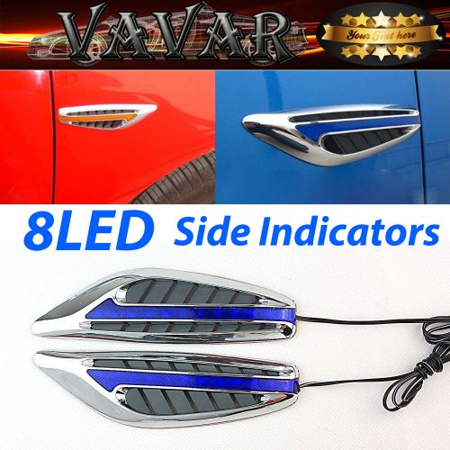 Sell New Pair BLUE LED Auto Side Indicators turn Signal Panels lights