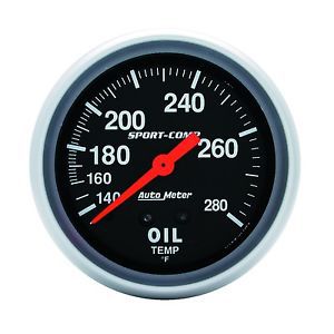 Autometer 3443 sport-comp mechanical oil temperature gauge