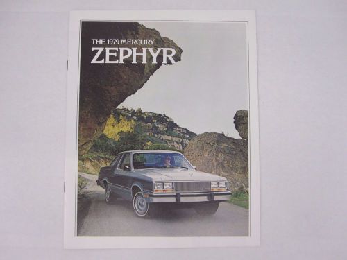 1979 mercury zephyr sedan wagon z-7 es type ghia original sales brochure catalog