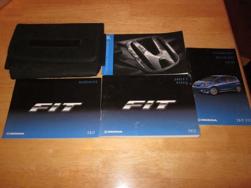 2012 honda fit owner manual with case oem owners