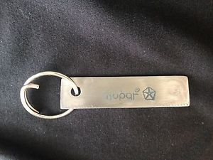Chrysler mopar key chain vintage handmade steel turquoise