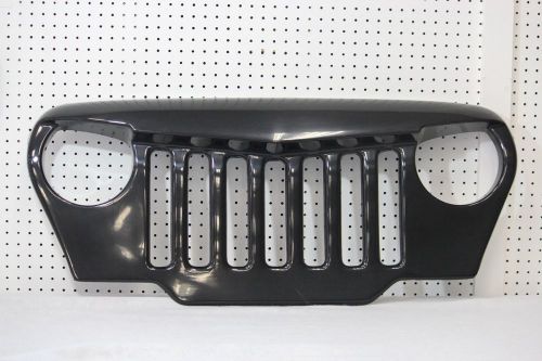 Jeep wrangler tj gelcoat fiberglass grille cover perfect fit angry bird