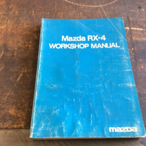1975 mazda rx-4 workshop manual supplement original